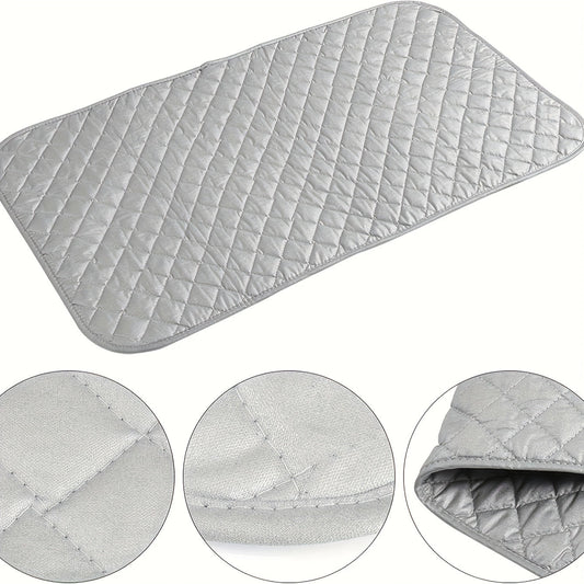 Foldable Ironing Pad Mat made of Polyester with Heat-Resistant Quilted Design, Portable Countertop Ironing Blanket, Ideal for Gift Giving, Saves Space