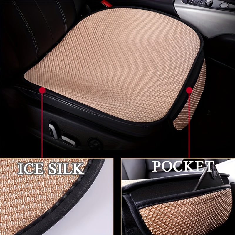 High-quality Car Seat Cover - Made from breathable and durable polyester fiber, comes in Gray and Black colors, wear-resistant and provides protection for your car seat.