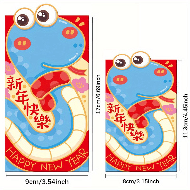 In preparation for the 2025 Chinese New Year, stock up on a pack of 30 Year of the Snake red envelopes featuring a stunning 3D snake design. These lucky money pouches are perfect for Spring Festival and wedding celebrations, serving as unique cultural