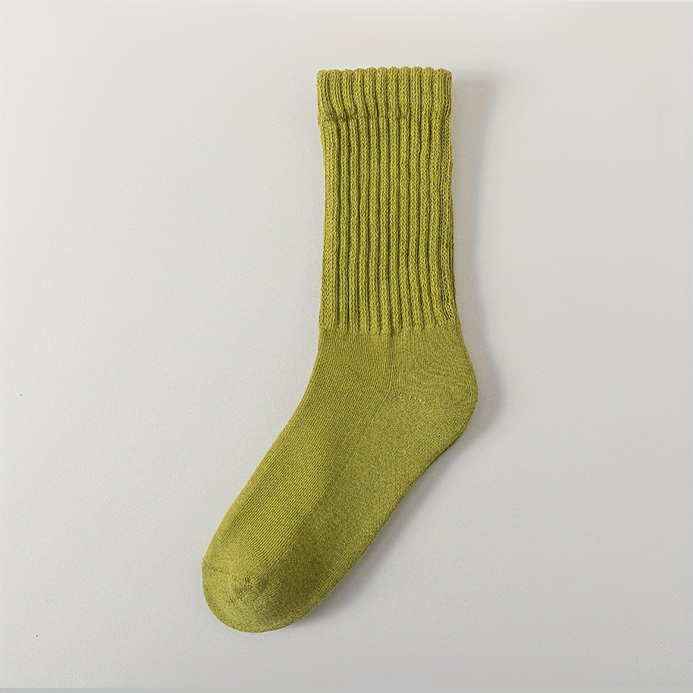 Men's and women's college style retro socks, breathable and thick, suitable for all seasons.