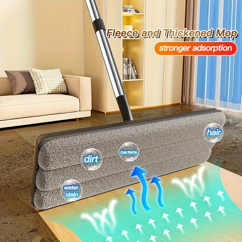 Joybos Flat Floor Mop and Bucket Set with Self-Cleaning System - Perfect for Home and Office Use, Made of ABS Material, Suitable for Multiple Surfaces including Living Room, Bathroom