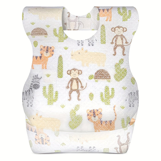 Waterproof and washable baby bibs that are convenient and portable for feeding your baby on the go.