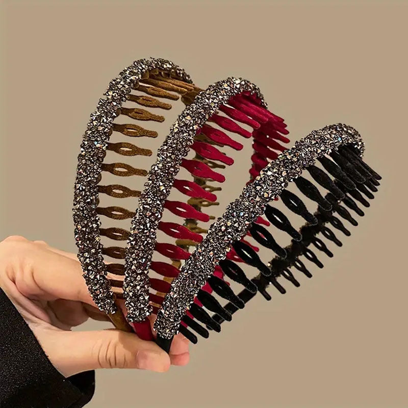 New Fashion Sparkling Rhinestone Headband for Women and Girls