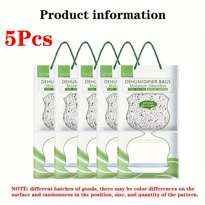 5/10pcs Dehumidification Bags for Wardrobe and Household Use, Suitable for Valentine's and Mother's Day Gifts.