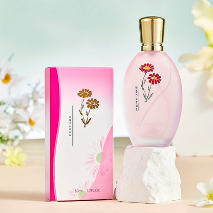 Long-lasting floral eau de toilette spray for women with osmanthus, rose, jasmine, lavender, and gardenia fragrance. Perfect for dating and daily wear, an ideal gift for her.