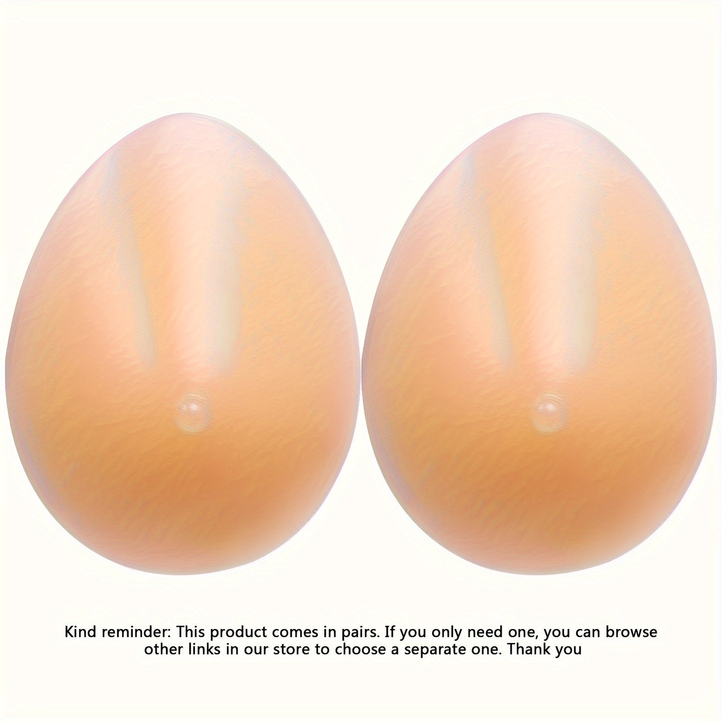 1 Pair Ladies' Breast Enhancement Silicone Pads, Water Drop-shaped Silicone Gel for Breast Cancer Surgery and Medical Prosthesis.