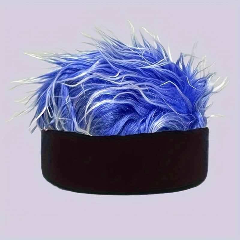 Choose from four stylish options with our trendy fine cool headband wig. This adjustable beanie wig hat offers a slicked back or fluffy style, perfect for men at casual parties, school events, or cosplay photo shoots.