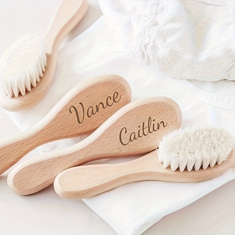 Custom Engraved Baby Hair Brush | Shower Gift for Newborns | Personalized Baby Brush Keepsake | Thoughtful Presents for New Parents | Ideal Gift for Baby Boys or Girls | Perfect for Christmas, Halloween, or Thanksgiving