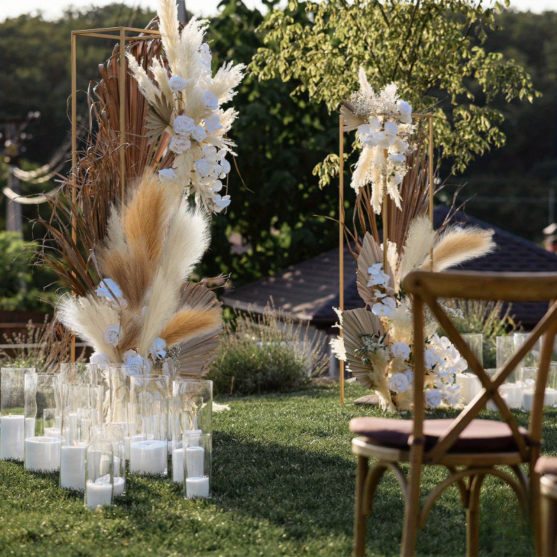 Artificial reed grass decor pack, fabric material, for home weddings and holidays.