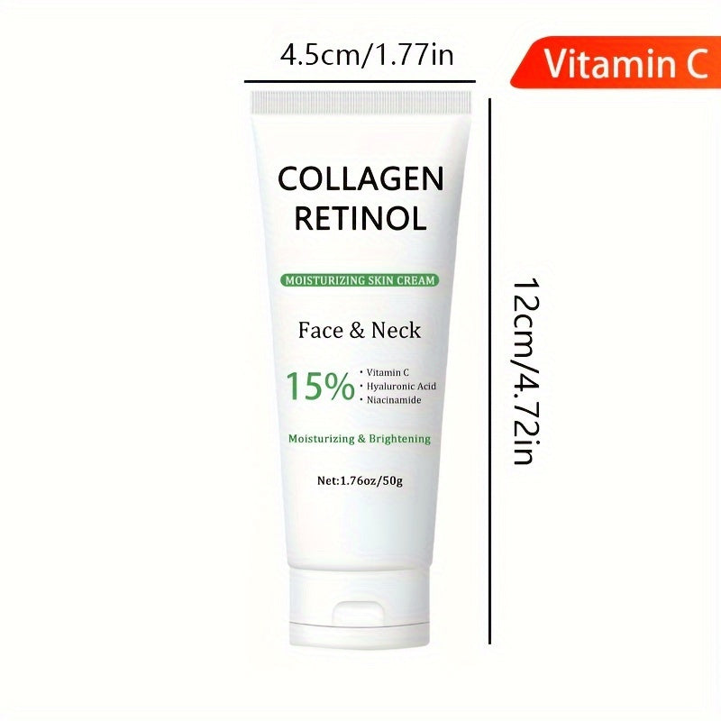 1.76oz Retinol Facial Lifting Cream with Hyaluronic Acid, Vitamin C, and Niacinamide. Firms and lifts skin, improves texture and tone, and provides moisture.