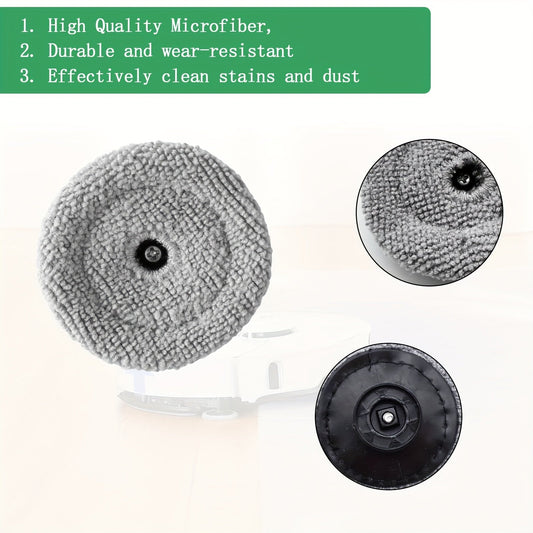 A set of 4 replacement parts for wet wipes, designed for use with the Roborock S8 MaxV Ultra and S8 Max Ultra robot vacuum cleaners. These parts include a microfiber mop pad with a washable edge, making it suitable for wet wipe accessories.