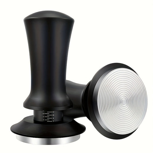 High-Quality Barista Tools: Stainless Steel 51mm/2.01in Espresso Tamper with Calibrated Spring 13.61KG, Compatible with Threaded Bottom - Ideal for Home Baristas