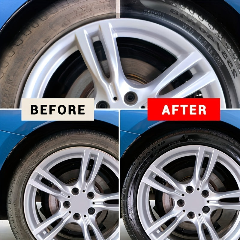 Premium car tire shine wax for durable protection, gloss enhancement, and long-lasting maintenance coating. Anti-aging tire protection.