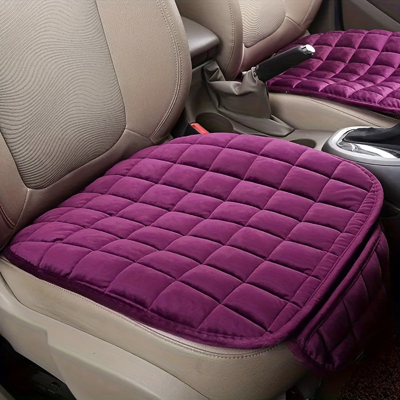 Cozy and breathable car seat cover with anti-slip, lightweight design for all-weather protection. Hand washable.