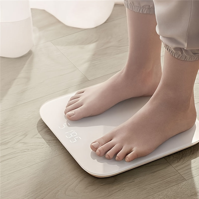 Lenovo Digital Bathroom Scale accurately measures weight up to 400lb/180kg without batteries.