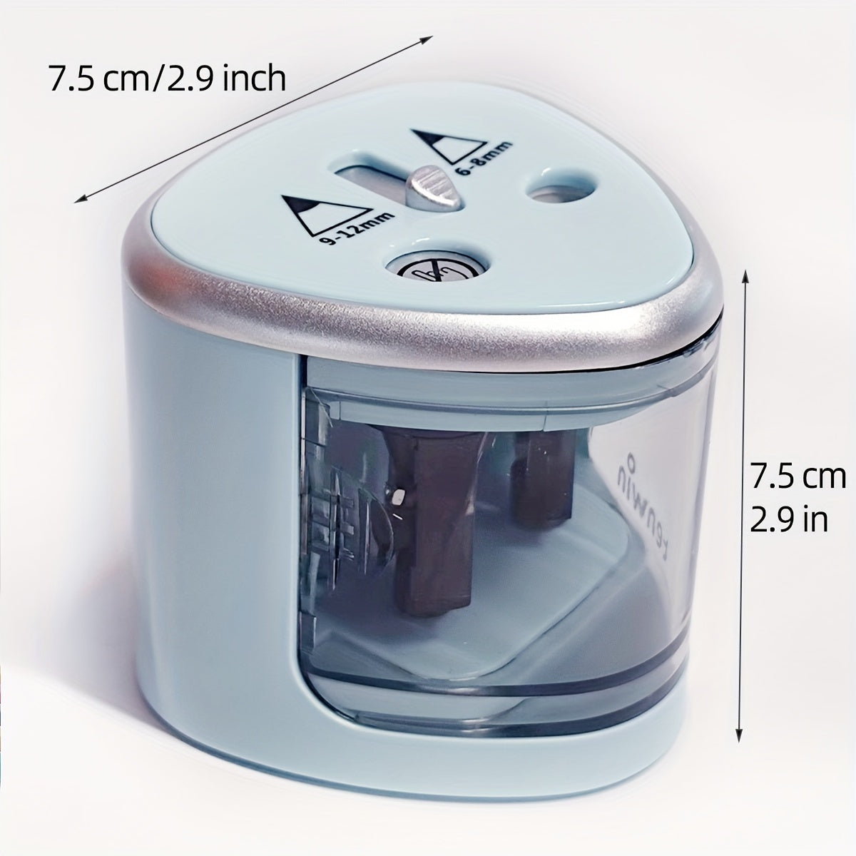 Electric dual-hole pencil sharpener for students with powerful pen Turner.