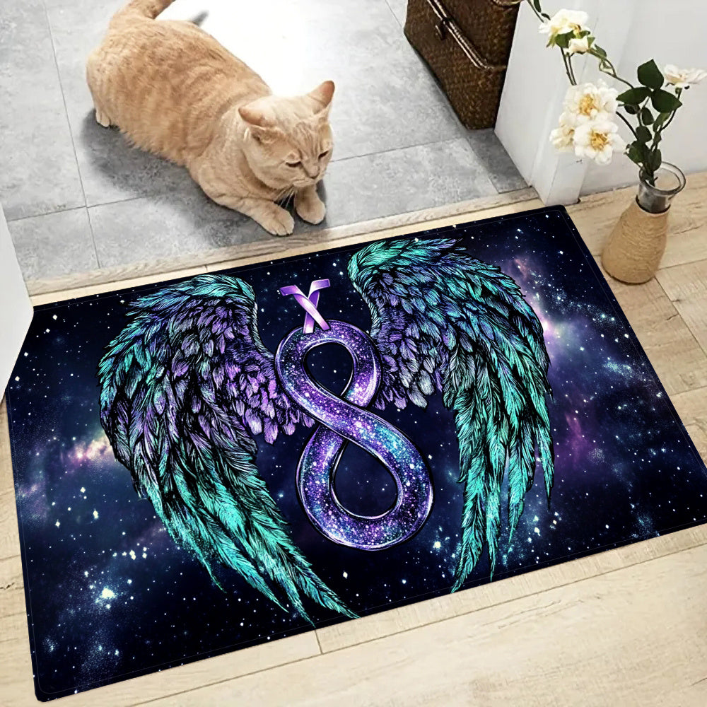 Non-Slip Kitchen Mat with Vibrant Dragon Design - Ideal for Gaming Rooms, Living Rooms, Bedrooms, Bathroom Sinks, Laundry Spaces, and Kitchen Floors. Made of Machine Washable Polyester.