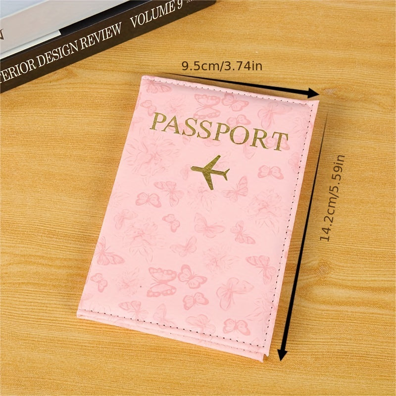 Butterflies Passport Sleeve Book with ID card and air ticket slot.