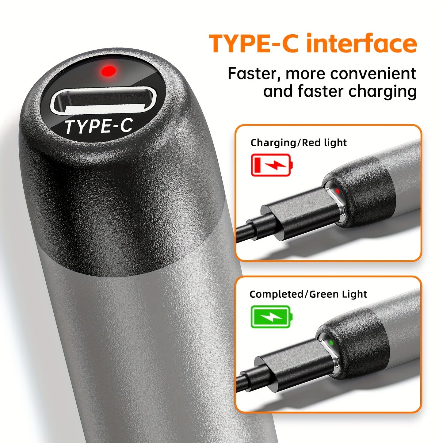 LCD adjustable temperature USB soldering iron for DIY home projects.