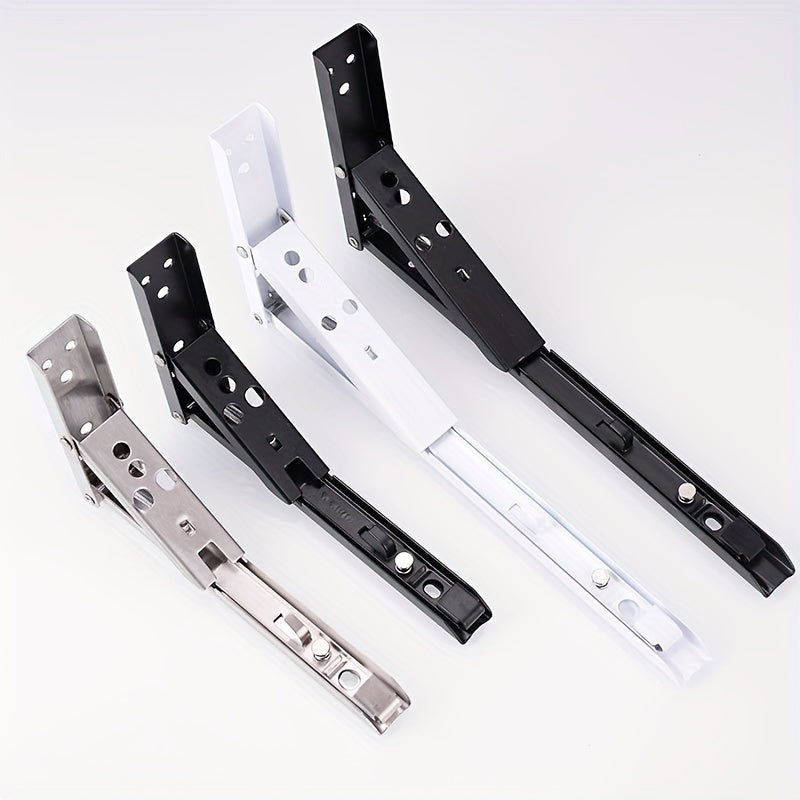 2pcs Heavy Duty Stainless Steel Folding Brackets for DIY Floating Shelves