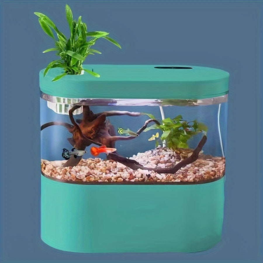 LED Fish Tank with Smart Clean Technology and USB Rechargeability