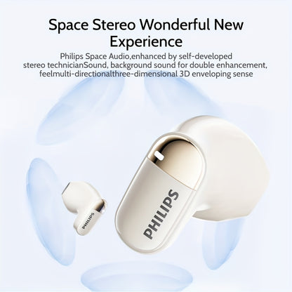 Philips True Wireless Earbuds with ANC, HiFi Sound, Touch Control, Sweat-Resistant, Condenser Mic, Type-C Case, 400mAh Battery, iOS/Android Compatible - TAT2169