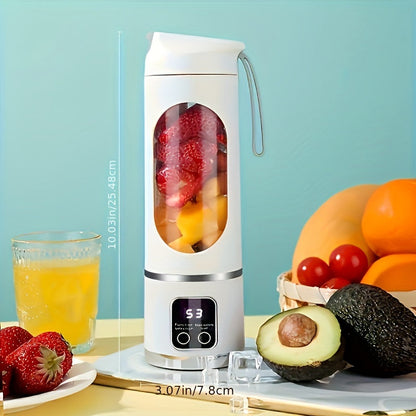 [Top Pick] Portable USB-Rechargeable Blender & Juicer by NIJ - Conveniently Clean, Perfect for Smoothies, Juices, Milkshakes, Holds 10.14oz to 16.91oz