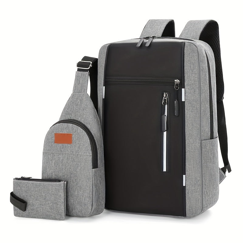 Large Capacity Korean Style Backpack Set for Computer School