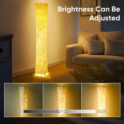 Modern LED floor lamp, 132.08cm, adjustable warm light, remote-controlled, USB powered, matte metal finish, space-themed home decor for bedroom, living room, game room.