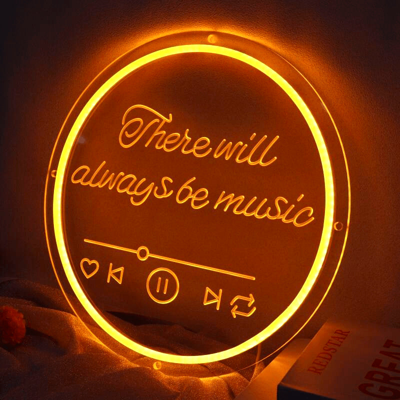 Unique Custom Neon Light - Personalized Dorm Light Sign with Your Name, USB 3D Carved Neon Art Light, Perfect Room Decor and Music Neon Art