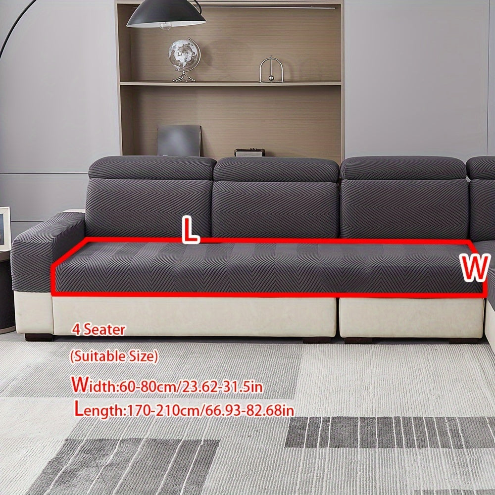 1pc Anti-splash, anti-slip elastic sofa cover for both chic home decor and furniture protection. Sold as single piece.