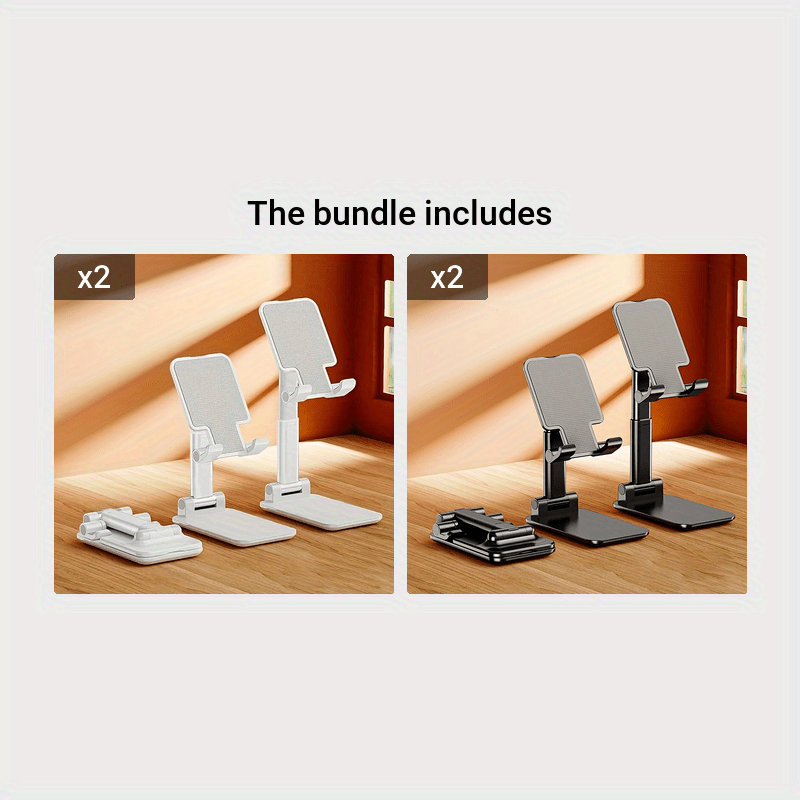 Foldable portable mobile phone and tablet bracket for office use.