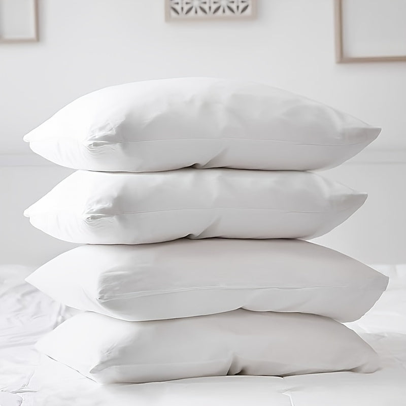 Protect your pillows with these water-resistant zippered covers made from 100% polyester. They are machine washable, feature active printing, and are woven from 110g thick fabric for added protection. Perfect for home and dorm use, these protective