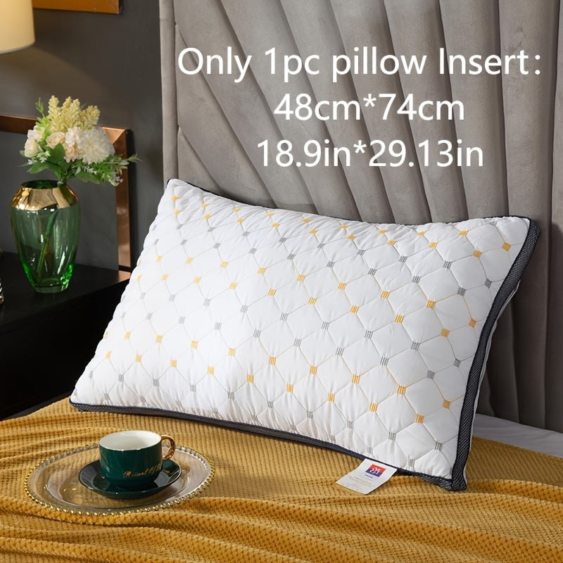 Luxurious pillows from top hotels offer deep sleep support with a high pillow core for year-round use. The hypoallergenic polyester cover is machine washable.