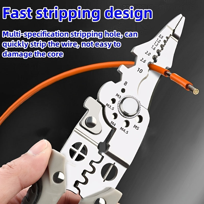 2024 upgraded 9-in-1 wire stripper for versatile electrical work.