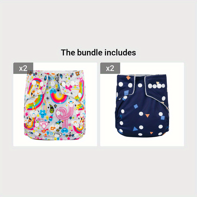 Durable Cloth Diaper with Pocket for Baby Girls and Boys - Waterproof and Adjustable