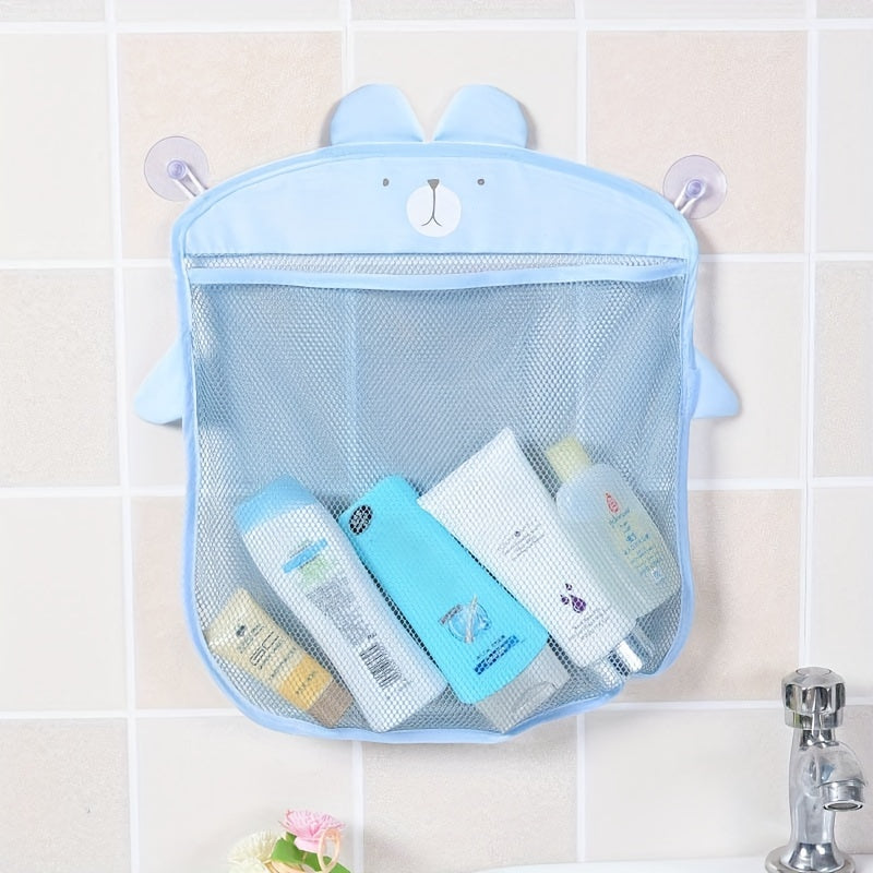 Bathroom accessories: Hang bath storage basket to organize toys and items stylishly.