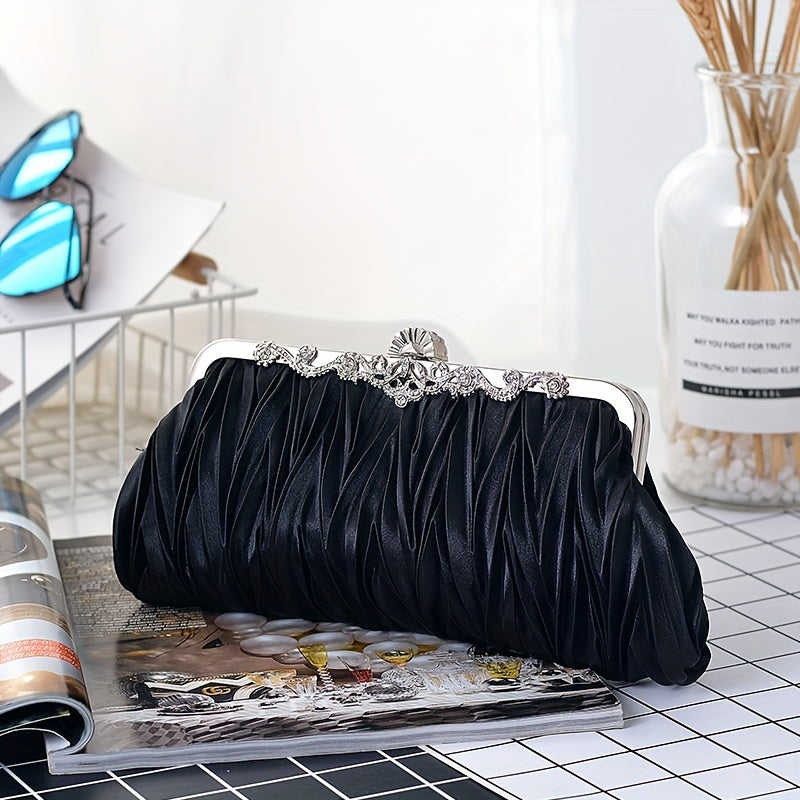 New Ladies Handbag Clutch for Evening, Shoulder, Bridal, Bridesmaid, Wedding, Cheongsam, Cross Body, and Dress purposes.