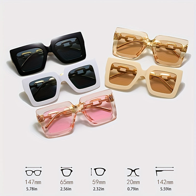 Fashionable transparent frame glasses for women and men, ideal for driving and beach travel.