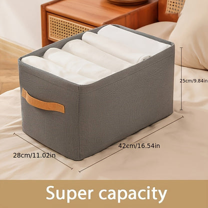 Multifunctional, Durable Storage Box with Convenient Handles - Great for Storing Clothes, Toys, and More, Rectangular Design - Perfect for Organizing Your Home and Kitchen