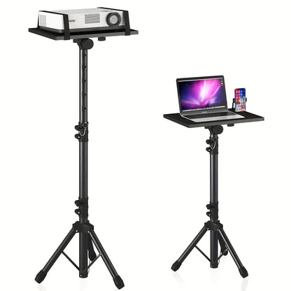 Adjustable projector stand made of durable ABS, suitable for desktop and floor use, stylish and practical.