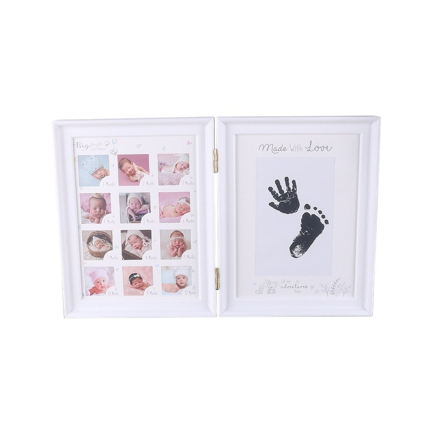 Commemorate 100 Days with our Anniversary Photo Frame - Preserve Your Baby's Prints and Capture Special Holiday Memories like Halloween, Thanksgiving, and Christmas