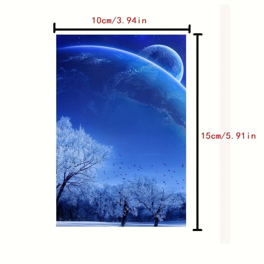 Revamp your space with the 50-piece Galaxy Starry Sky Wall Art Kit and bring the breathtaking beauty of the outer universe into your room with stunning night poster pictures!