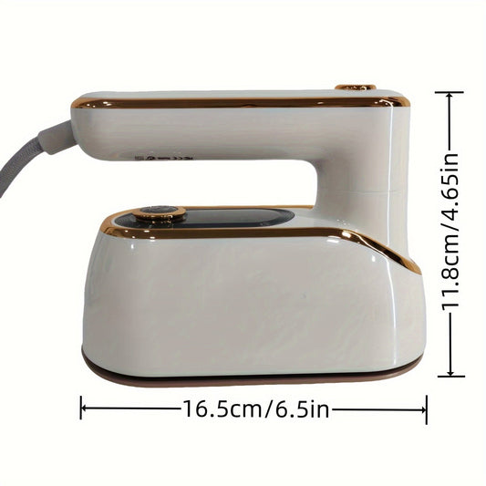 Hand-held ironing machine featuring EU-High-power, rotary folding steam electric iron, suitable for dry and wet ironing. Perfect for home, dormitory, and portable use.