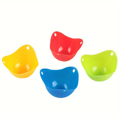 Set of 4 Silicone Egg Poachers, Non-Stick Kitchen Tools for Flawless Eggs, Safe Cooking Gadgets, Simple to Clean Accessories for the Kitchen