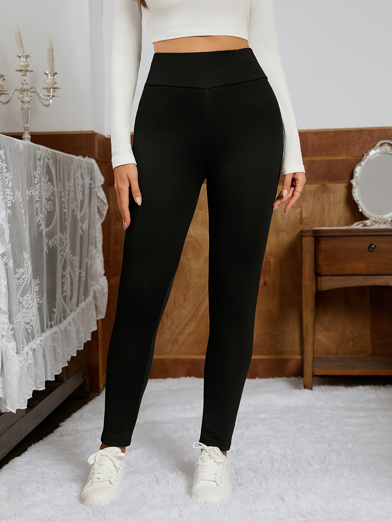 Fall and winter women's loungewear leggings and thermal underwear.