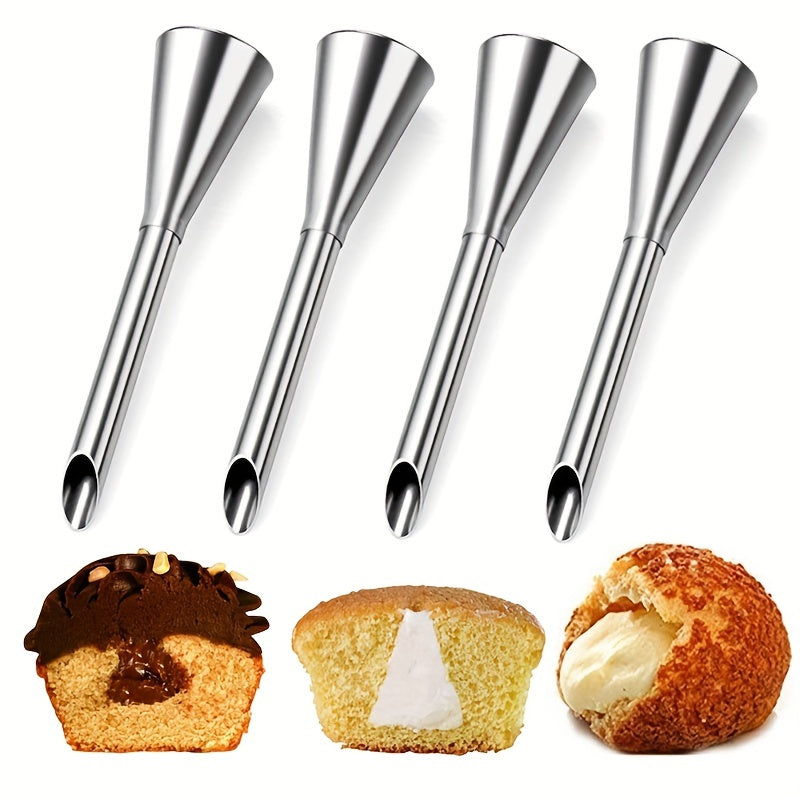 Puff Piping Tips and Piping Bags Set - 23/24/26 Pieces, Made of 304 Stainless Steel Pastry Tips and Disposable Pastry Bags, Includes Icing Nozzle Tips for Frosting. Ideal for Cupcake and Cake Decorating, Puff and Cookie Making. Perfect Baking Tools