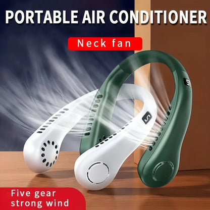 The Portable Neck Fan is a versatile USB charging fan that provides cooling wherever you go. With 5 adjustable speeds and a digital display, this bladeless neck fan is perfect for staying cool on the go. It is a great gift for birthdays or Christmas, and