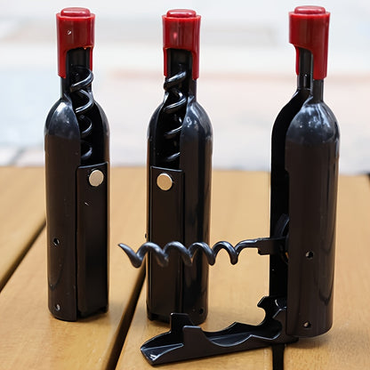 Innovative 2024 wine and beer bottle opener made from ABS material with a magnetic design, featuring a creative red wine bottle opener design.