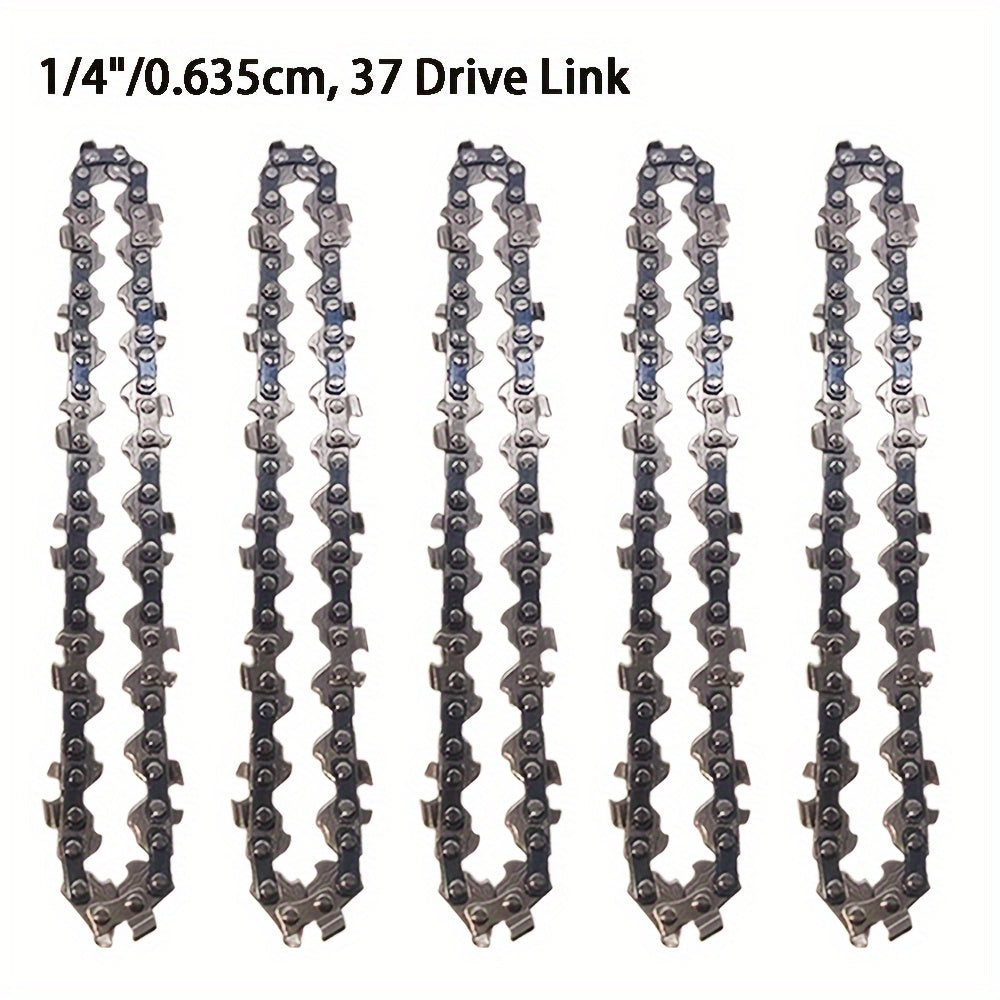 Chainsaw guide bar chain set for mini electric chainsaw, for wood cutting. Includes 4/6/8 inches chains and 1/4''P chain.